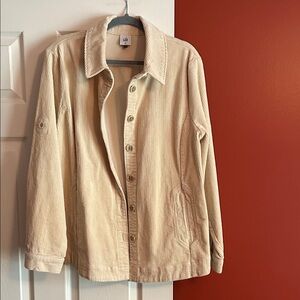 CAbi Tan Corduroy Shirt Jacket/Shacket
NWOT